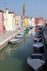 A Canal Lined with Colorful Buildings and Boats in Burano Venice Lagoon Italy Journal - 150 Page Lined Notebook/Diary (Paperback) - Cs Creations Photo