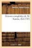 Oeuvres Complettes de M. Saurin, (French, Paperback) - Saurin B J Photo