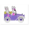 Bunnies on a Sunday Drive Easter Greeting Card (Miscellaneous printed matter) - Laughing Elephant Photo