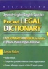 Spanish-English/English-Spanish Pocket Legal Dictionary - Diccionario Juraidico de Bolsillo Espaanol-Inglaes/Inglaes-Espaanol (English, Spanish, Paperback) - James Nolan Photo