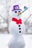 Snowman Celebrating the New Year Journal - 150 Page Lined Notebook/Diary (Paperback) - Cs Creations Photo