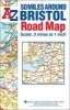 50 Miles Around Bristol Road Map (Sheet map, 23rd Revised edition) - Geographers A Z Map Co Ltd Photo