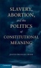 Slavery, Abortion, and the Politics of Constitutional Meaning (Paperback, New) - Justin Buckley Dyer Photo