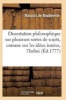 Dissertations Philosophiques Sur Plusieurs Sortes de Sujets, Comme Sur Les Idees Innees (French, Paperback) - Boutteville Photo