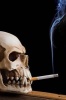 Skull Smoking a Cigarette Journal - 150 Page Lined Notebook/Diary (Paperback) - Cs Creations Photo