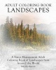 Adult Coloring Book Landscapes - A Stress Management Adult Coloring Book of Landscapes from Around the World (Paperback) - Mia Blackwood Photo