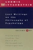 Last Writings on the Philosophy of Psychology, Vol 1 (English, German, Paperback, 2nd) - Ludwig Wittgenstein Photo