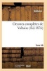 Oeuvres Completes de . Tome 38 (French, Paperback) - Voltaire Photo