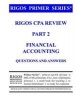 Rigos Primer Series CPA Exam Review - Financial Accounting Questions and Answers - 2017 Edition (Paperback) - MR James J Rigos Photo