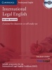 International Legal English Student's Book with Audio CDs (3) - A Course for Classroom or Self-study Use (Paperback, 2nd Revised edition) - Amy Bruno Lindner Photo