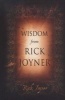 Wisdom from  (Hardcover) - Rick Joyner Photo