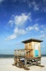 White Sand Beach with a Wooden Lifeguard Tower Journal - 150 Page Lined Notebook/Diary (Paperback) - Cs Creations Photo