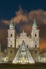 Salzburg Cathedral at Night Austria Journal - 150 Page Lined Notebook/Diary (Paperback) - Cs Creations Photo