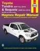 Toyota Tundra & Sequoia Automotive Repair Manual (Paperback) - Editors Of Haynes Manuals Photo