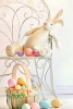 A Stuffed Bunny Rabbit and an Easter Basket Spring Journal - 150 Page Lined Notebook/Diary (Paperback) - Cs Creations Photo