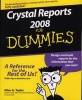 Crystal Reports 2008 For Dummies (Paperback) - Allen G Taylor Photo