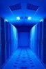 The Network Server Room Lit Up in Blue - Blank 150 Page Lined Journal for Your Thoughts, Ideas, and Inspiration (Paperback) - Unique Journal Photo