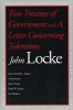 Two Treatises of Government and a Letter Concerning Toleration (Paperback) - John Locke Photo