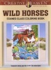 Creative Haven Wild Horses Stained Glass Coloring Book (Paperback) - Marty Noble Photo