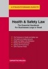 Health and Safety Law - A Straightforward Guide (Paperback) - Samantha Walker Photo