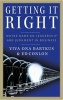 Getting it Right - Notre Dame on Leadership and Judgment in Business (Hardcover) - Viva Ona Bartkus Photo