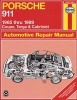 Porsche 911, 1965-89 Coupe, Targa and Cabriolet  - Automotive Repair Manual (Paperback, Revised edition) - J H Haynes Photo