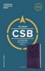 CSB Ultrathin Reference Bible, Purple Leathertouch (Leather / fine binding) - Holman Bible Staff Photo