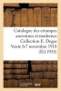 Catalogue Des Estampes Anciennes Et Modernes Collection E. Degas Vente 6-7 Novembre 1918 (French, Paperback) - Sans Auteur Photo