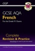 New GCSE French AQA Complete Revision & Practice (with CD & Online Edition) - Grade 9-1 Course (Paperback) - CGP Books Photo