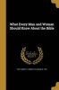 What Every Man and Woman Should Know about the Bible (Paperback) - Sidney C Sidney Calhoun B 187 Tapp Photo