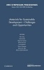 Materials for Sustainable Development-Challenges and Opportunities (Hardcover) - Alex King Photo