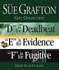  Def Gift Collection - "D" Is for Deadbeat, "E" Is for Evidence, "F" Is for Fugitive (Abridged, Standard format, CD, abridged edition) - Sue Grafton Photo