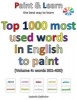 Top 1000 Most Used Words in English to Paint (Volume 4 - Words 301-400) (Paperback) - Isabelle Defevere Photo