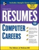 Resumes for Computer Careers (Paperback, 3rd Revised edition) - McGraw Hill Education Photo