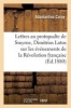 Lettres de Coray Au Protopsalte de Smyrne, Dimitrios Lotos, Sur Les Evenements de La Revolution - Francaise 1782-1793 (French, Paperback) - Adamantios Coray Photo