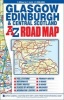 Central Scotland Road Map (Sheet map, folded, 11th Revised edition) - Geographers A Z Map Company Photo