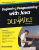 Beginning Programming with Java For Dummies (Paperback, 4th Revised edition) - Barry Burd Photo