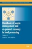 Handbook of Waste Management and Co-Product Recovery in Food Processing (Hardcover, New) - Keith W Waldron Photo