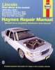 Lincoln Town Car Automotive Repair Manual - 70-10 (Paperback) - Max Haynes Photo