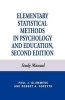 Elementary Statistical Methods in Psychology - and Education, Study Manual (Paperback, 2nd edition) - Paul J Blommers Photo