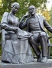 Jumbo Oversized Lenin and Krupskaya Statue in Russia - Blank 150 Page Lined Journal for Your Thoughts, Ideas, and Inspiration (Paperback) - Unique Journal Photo