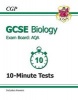 GCSE Biology AQA 10-Minute Tests (Including Answers) (A*-G Course) (Paperback) - CGP Books Photo