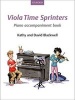 Viola Time Sprinters Piano Accompaniment Book (Sheet music) - Kathy Blackwell Photo