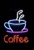 Neon Coffee Sign Journal - 150 Page Lined Notebook/Diary (Paperback) - Cs Creations Photo