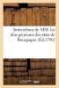 Instructions de MM. Les Elus Generaux Des Etats de Bourgogne (French, Paperback) - Impr P Causse Photo