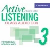 Active Listening 3 Class Audio CDs (CD, 2nd Revised edition) - Steve Brown Photo