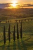 Sunset Over the Hills of Tuscany Italy Journal - 150 Page Lined Notebook/Diary (Paperback) - Belton Press Photo