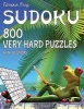 Famous Frog Sudoku 800 Very Hard Puzzles with Solutions - A Beach Bum Series 2 Book (Paperback) - Dan Croker Photo