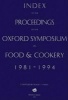 Index to the Proceedings of the Oxford Symposium, 1981-94 (Paperback) - Alan Davidson Photo