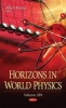 Horizons in World Physics, Volume 289 (Hardcover) - Albert Reimer Photo